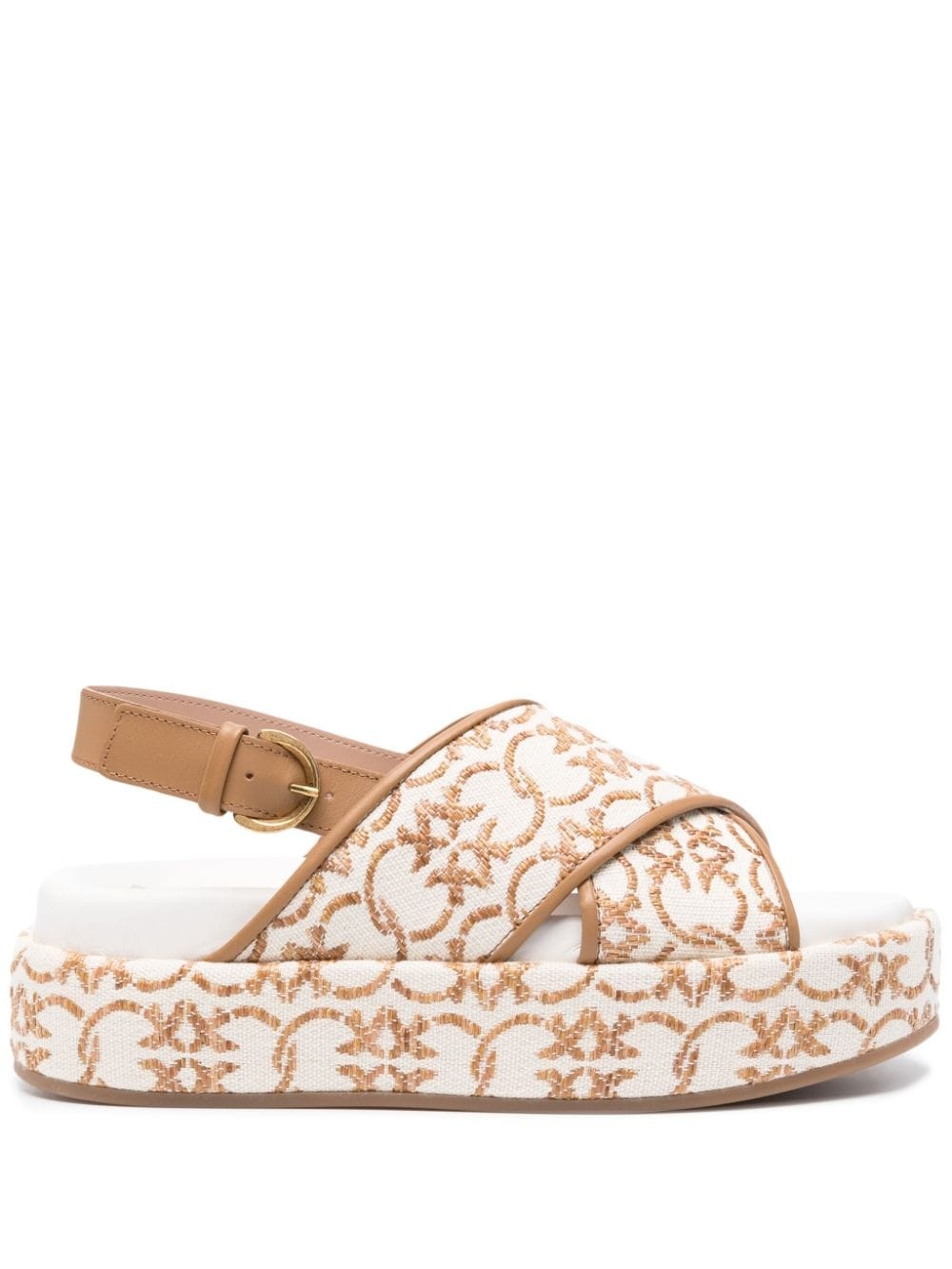 Flores embroidered-Love Birds sandals - 1