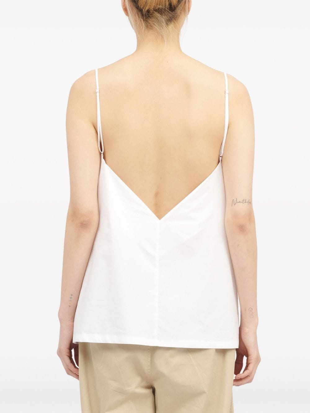 V-back cotton top - 4