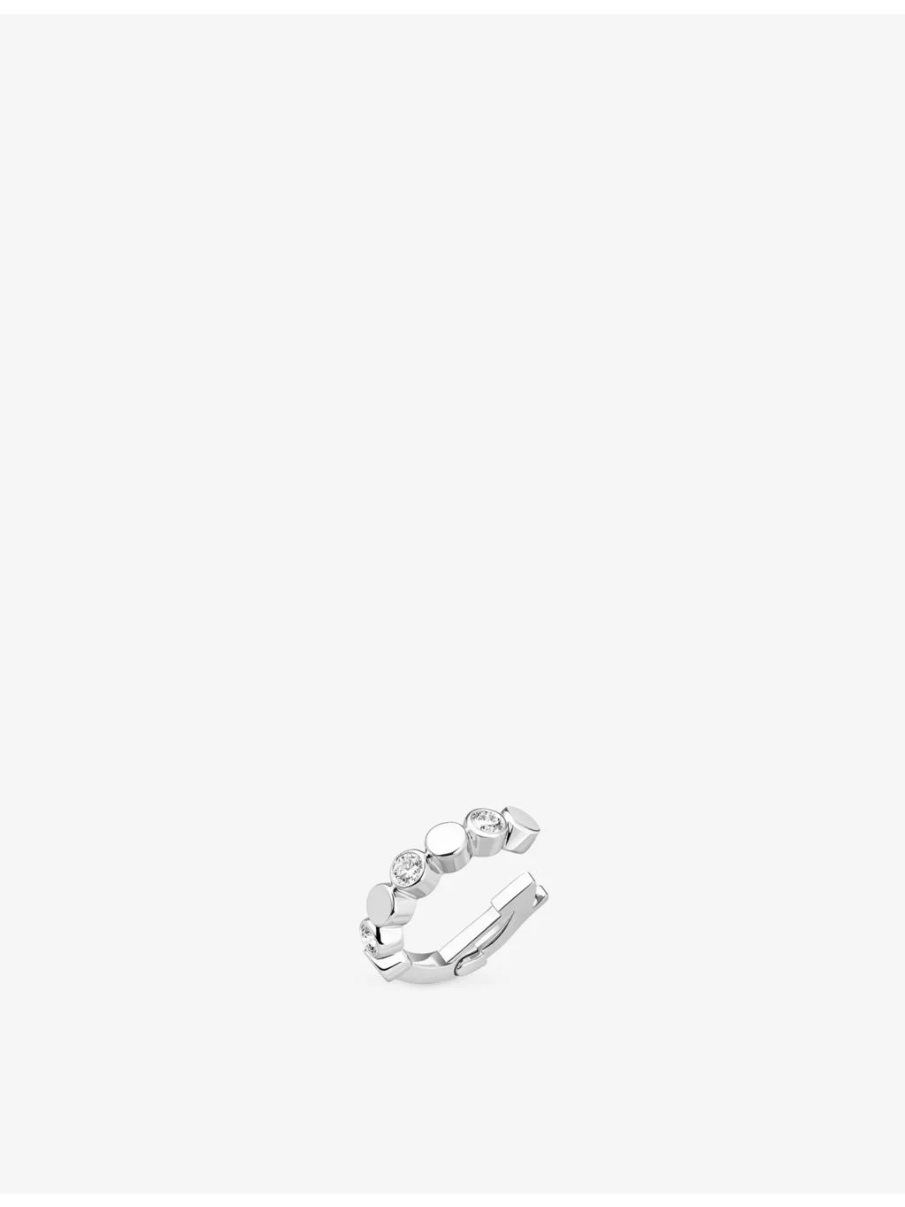 D-Vibes Single Gold and 0.16ct Diamond Clip Earring - 1