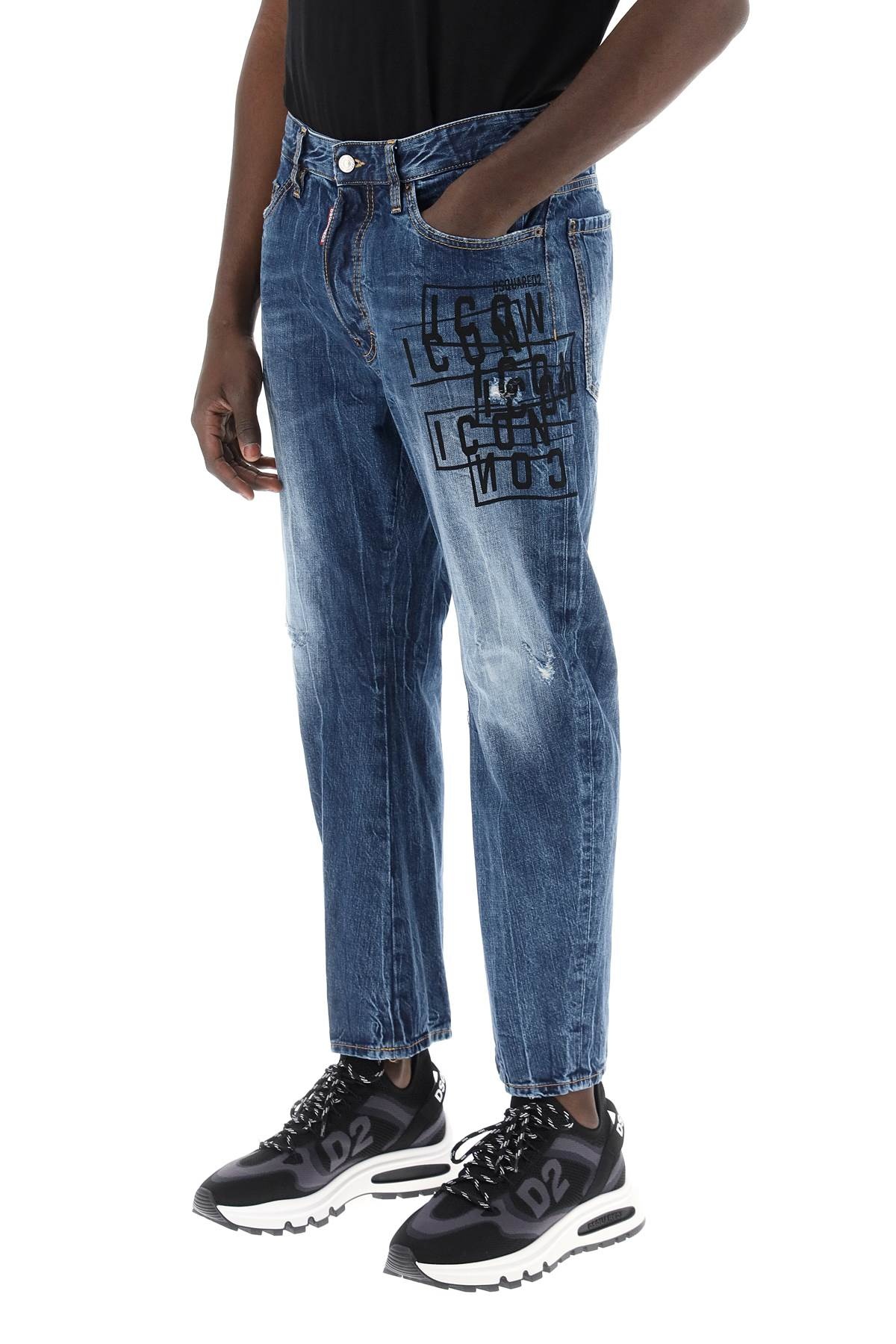 "DARK WASH ICON STAMPS BRO JEANS IN - 10