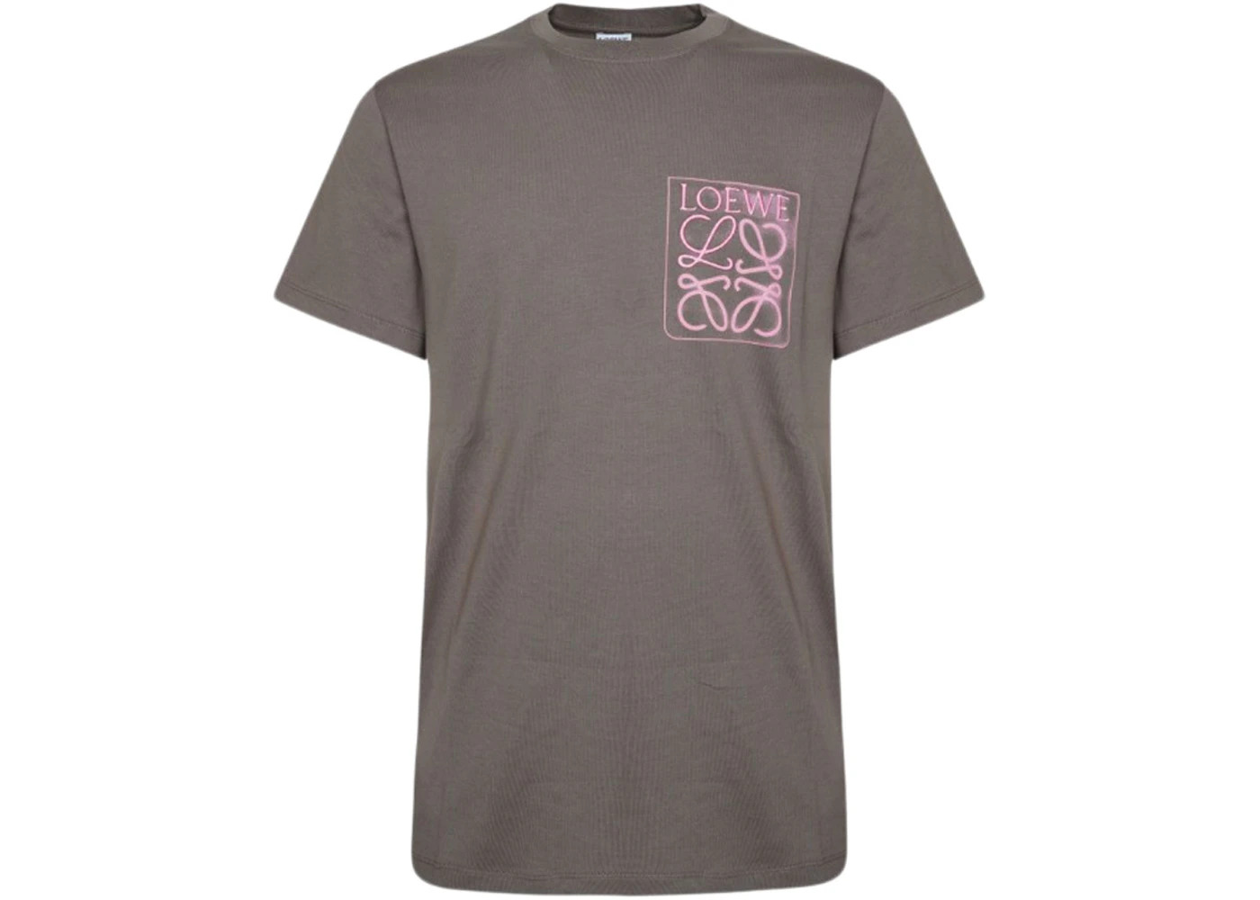 LOEWE Anagram Fake Pocket T-Shirt Warm Grey - 1