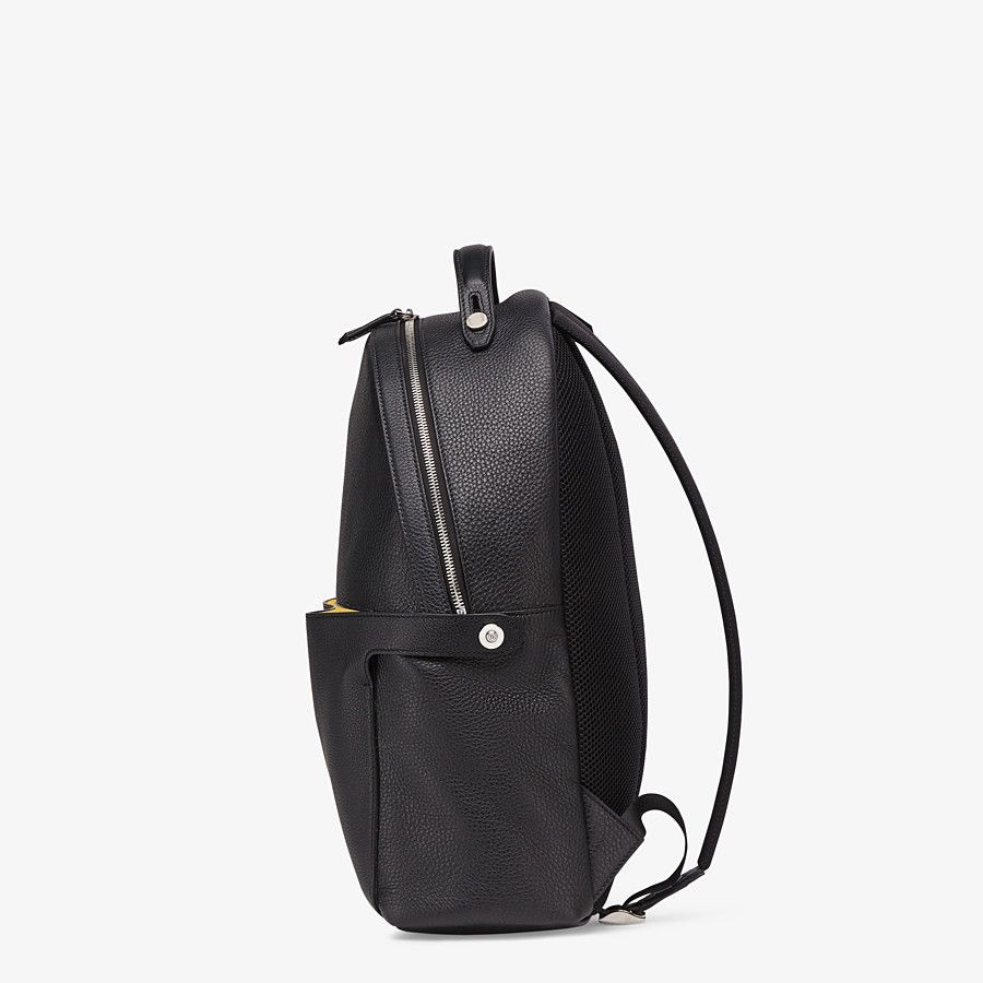 Black leather backpack - 3