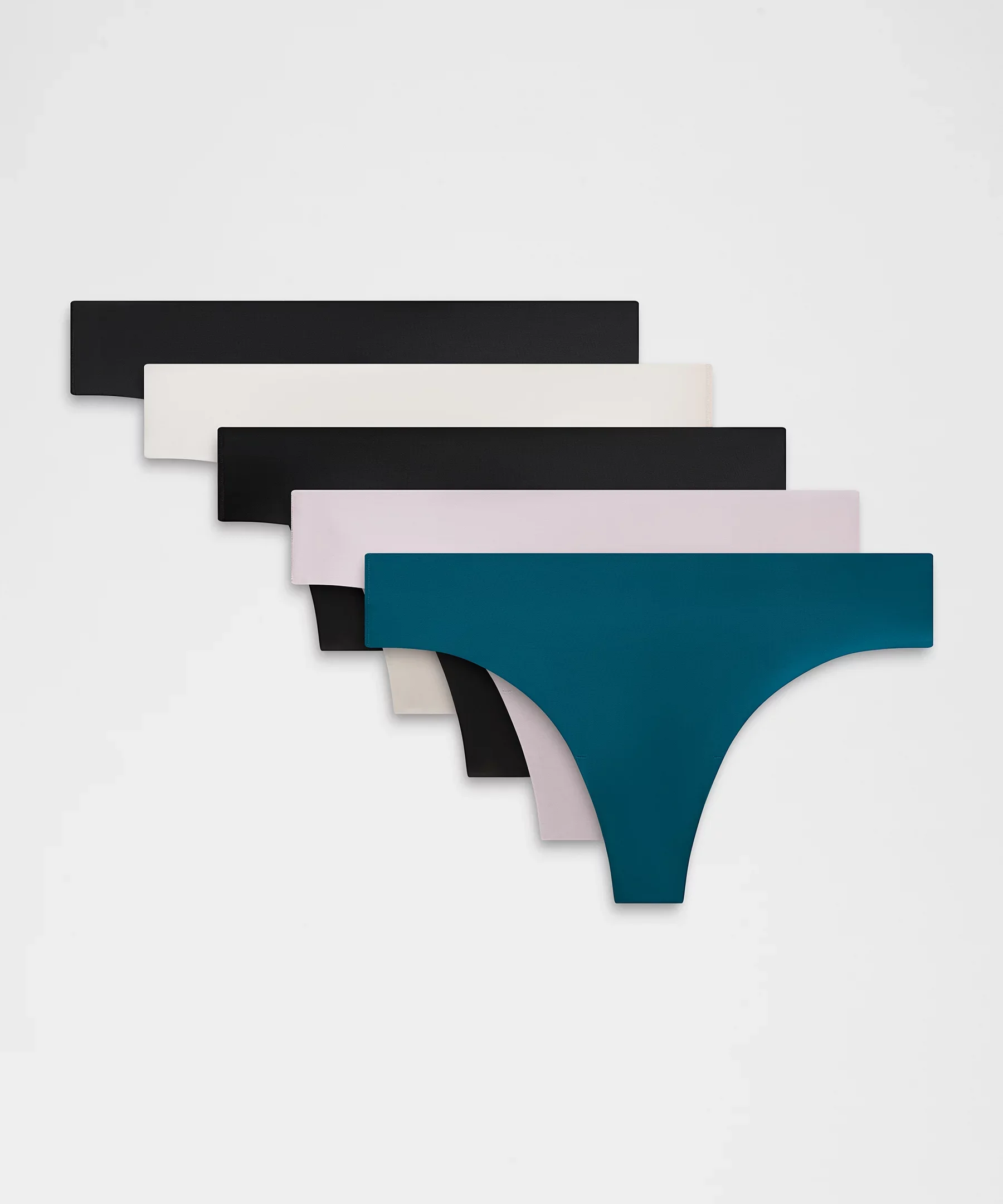 InvisiWear Mid-Rise Thong Underwear *5 Pack - 1