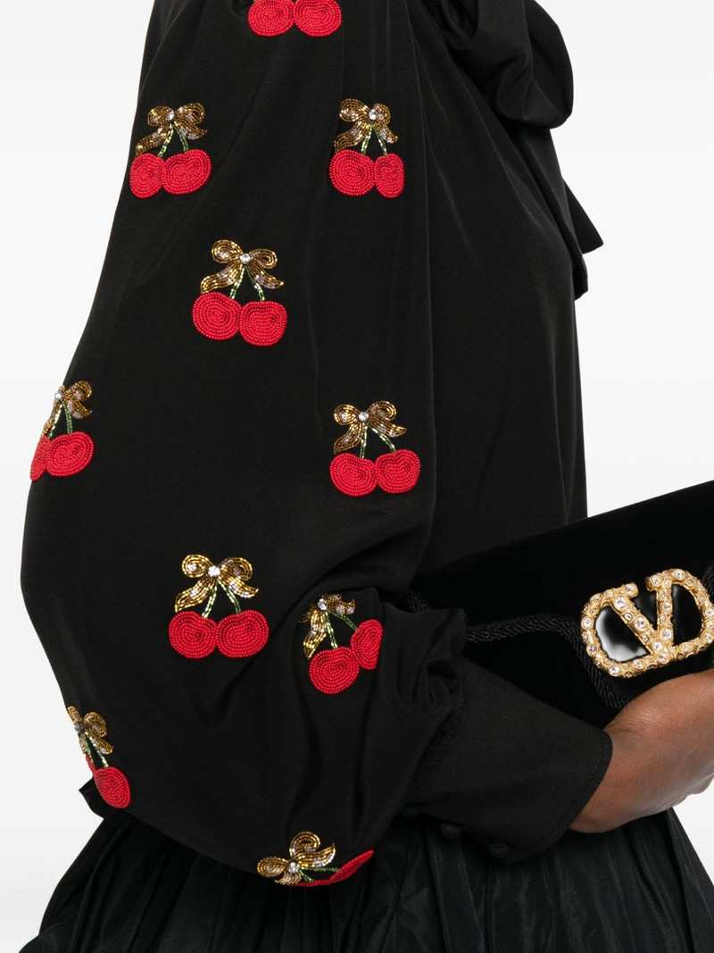cherry-embellished bow blouse 6