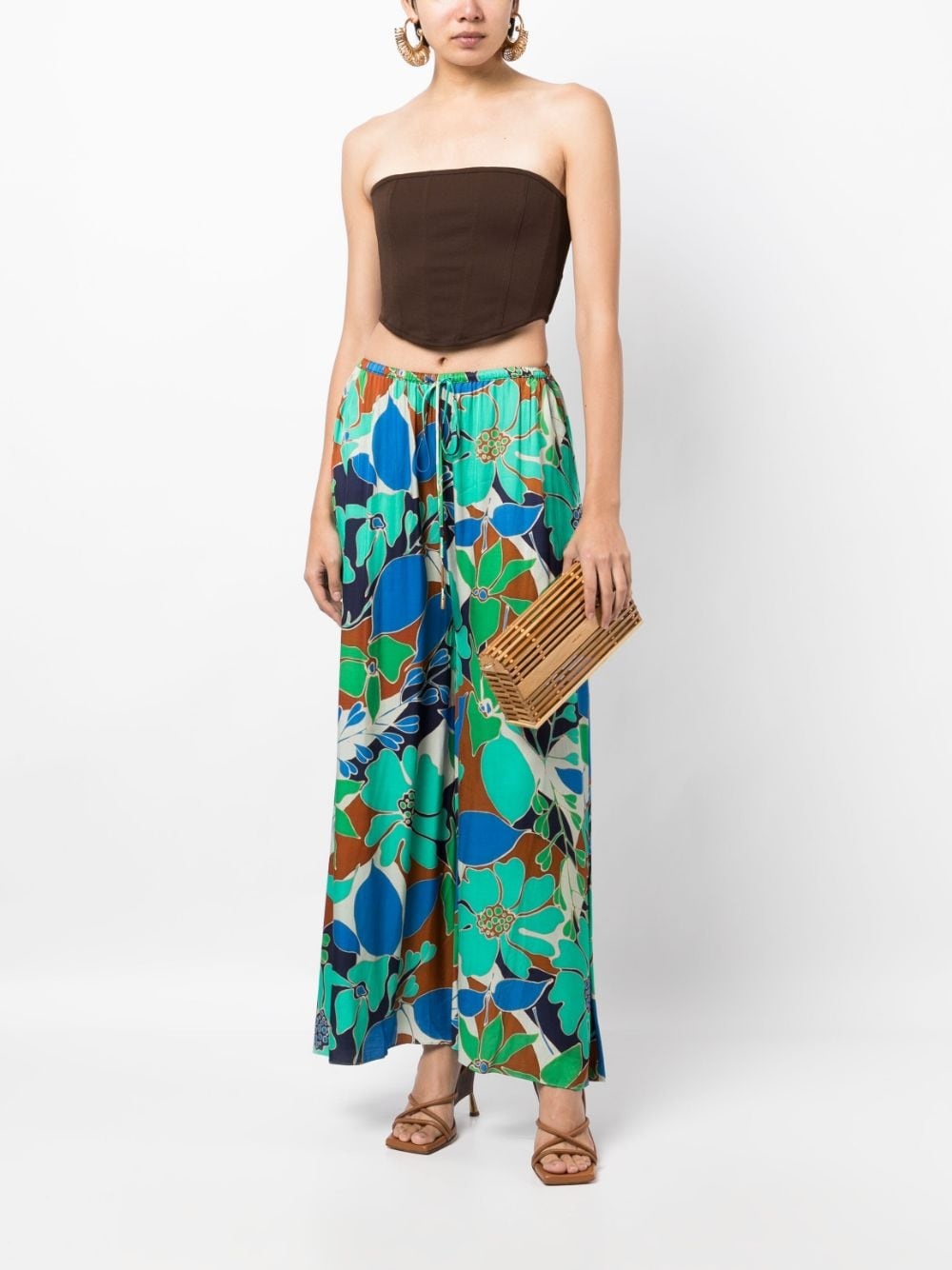 Alaia floral-print trousers - 2