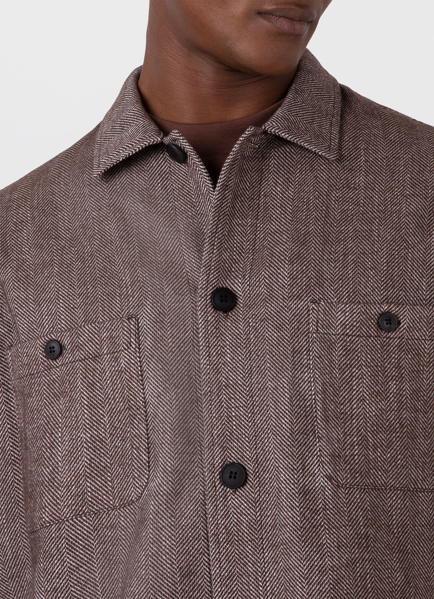 Herringbone Overshirt - 6
