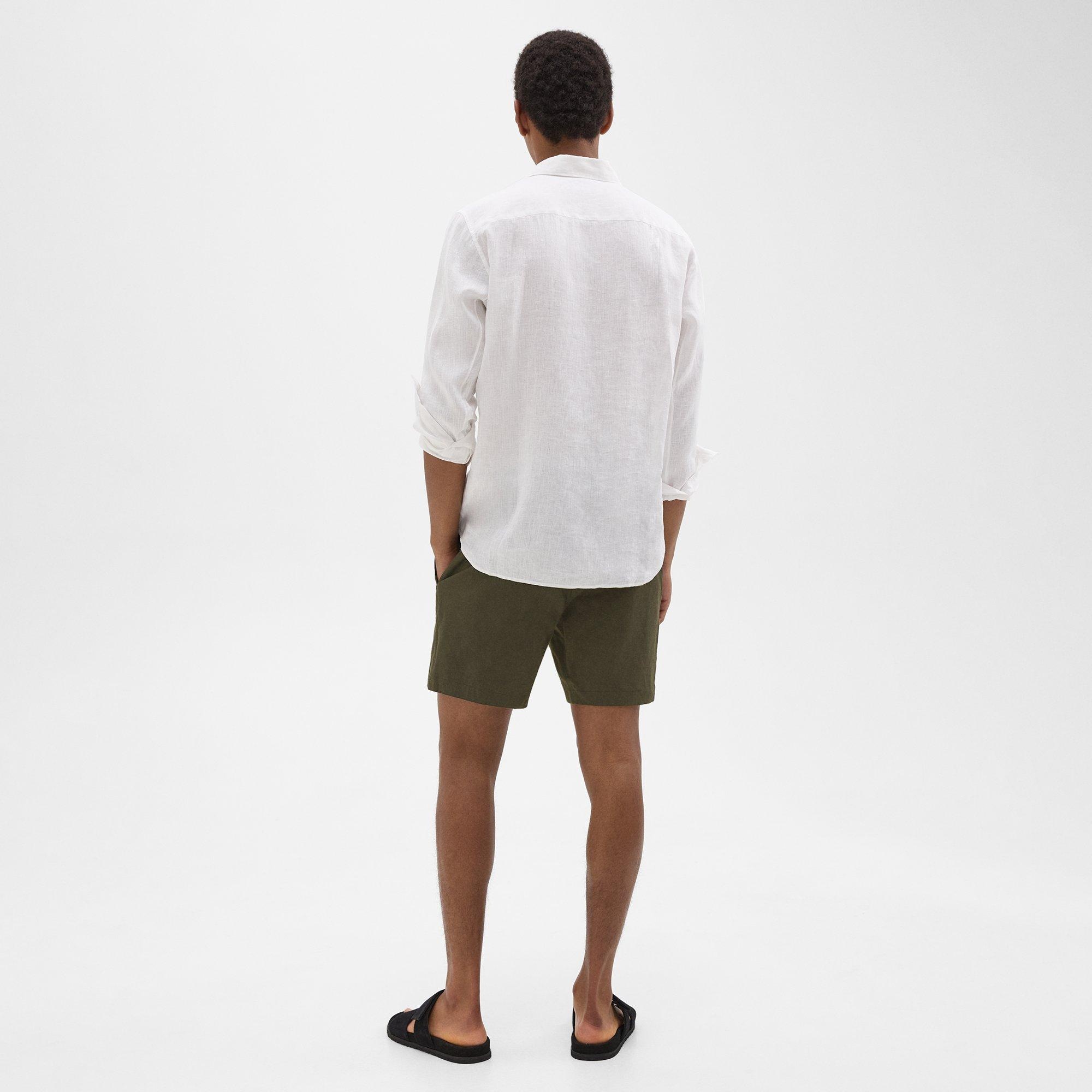 Curtis 7" Drawstring Short in Good Linen - 4