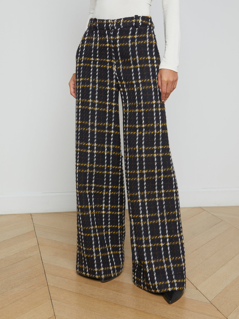 Pilar Tweed Wide-Leg Pant 3