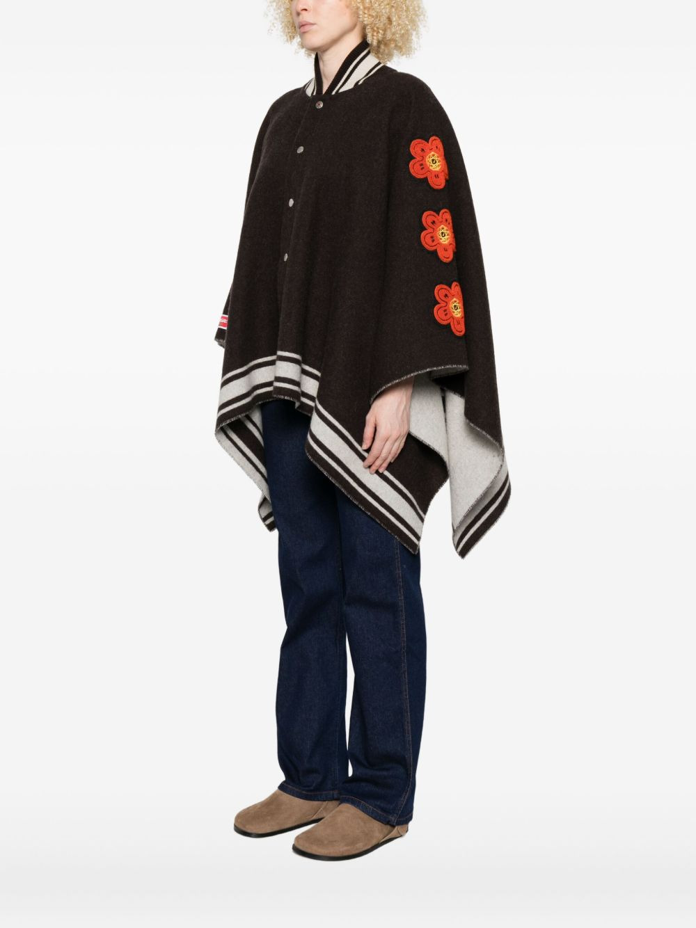 x Futura 2000' wool blend poncho - 3