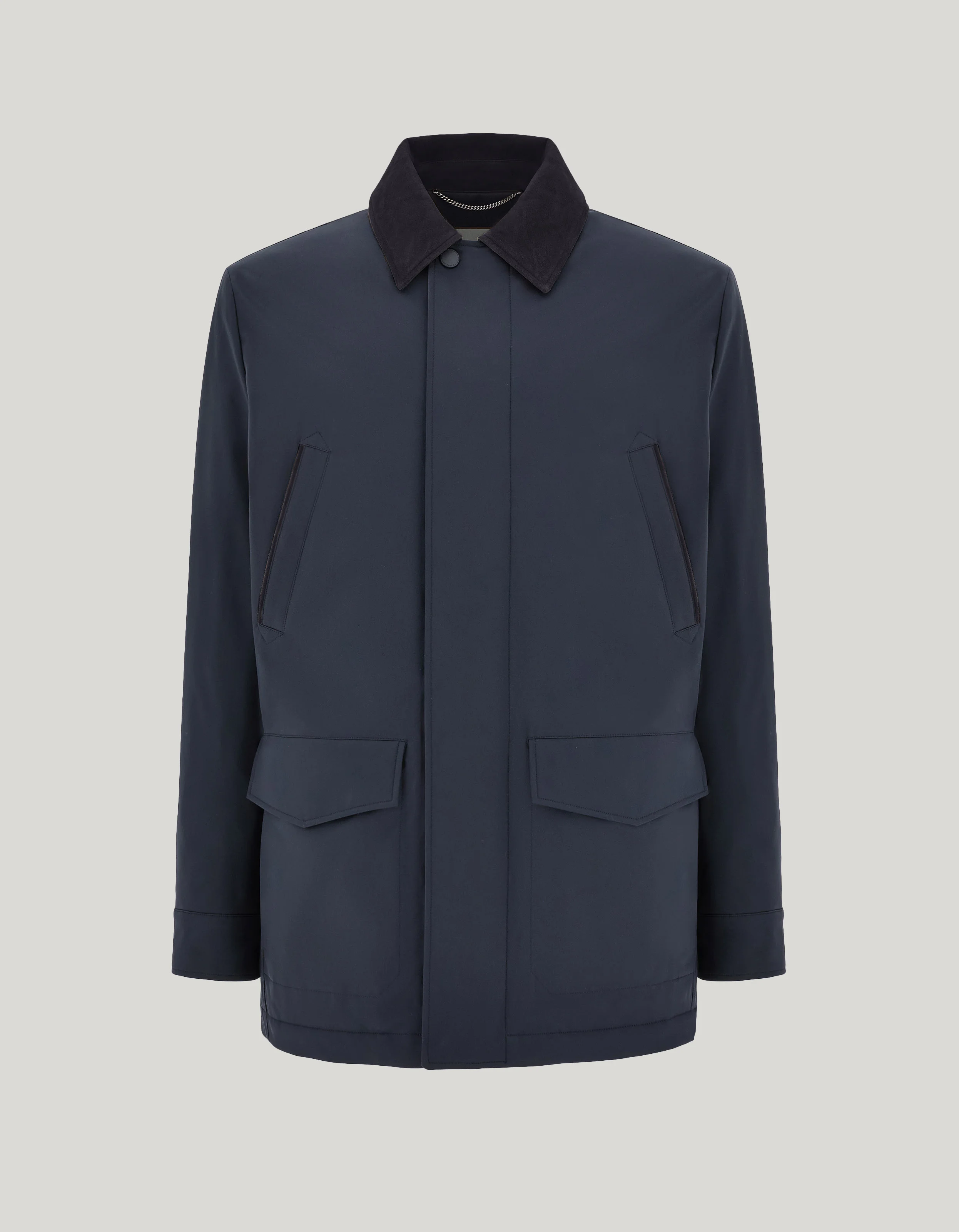BLUE TECHNICAL FABRIC LIGHTWEIGHT JACKET - 1
