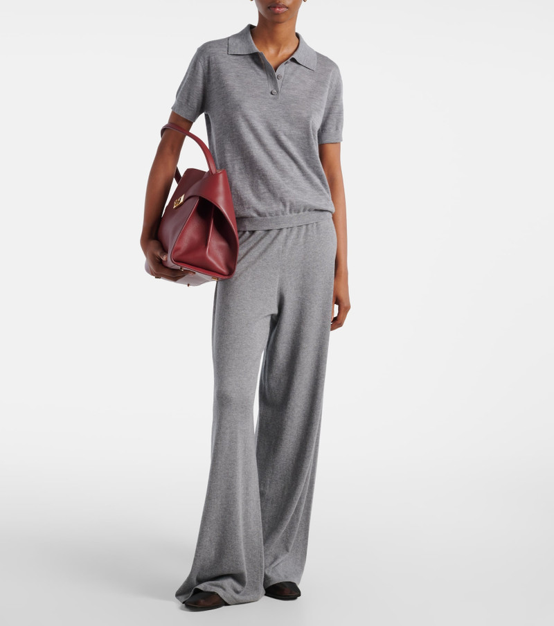 LISA YANG Nai knitted cashmere polo shirt outlook