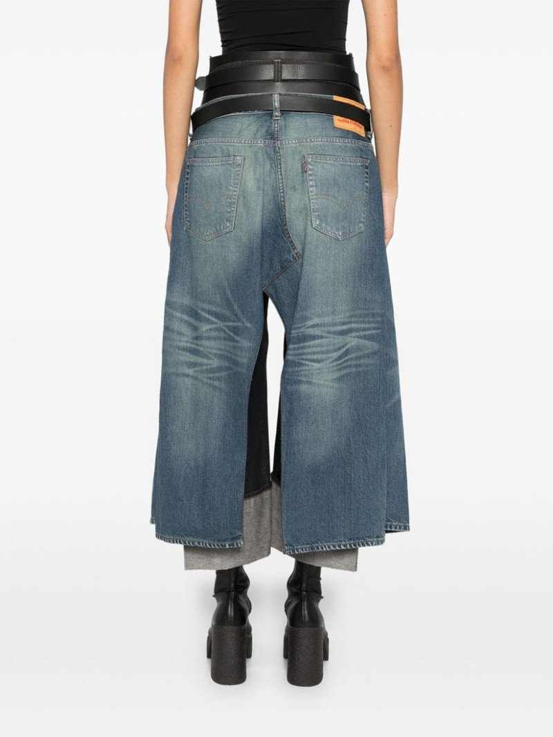 x Levi's multi-belt panelled jeans 4