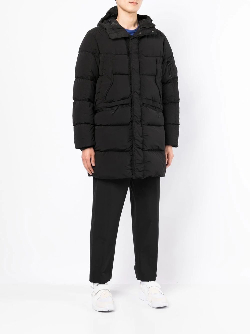 longline padded puffer coat - 3