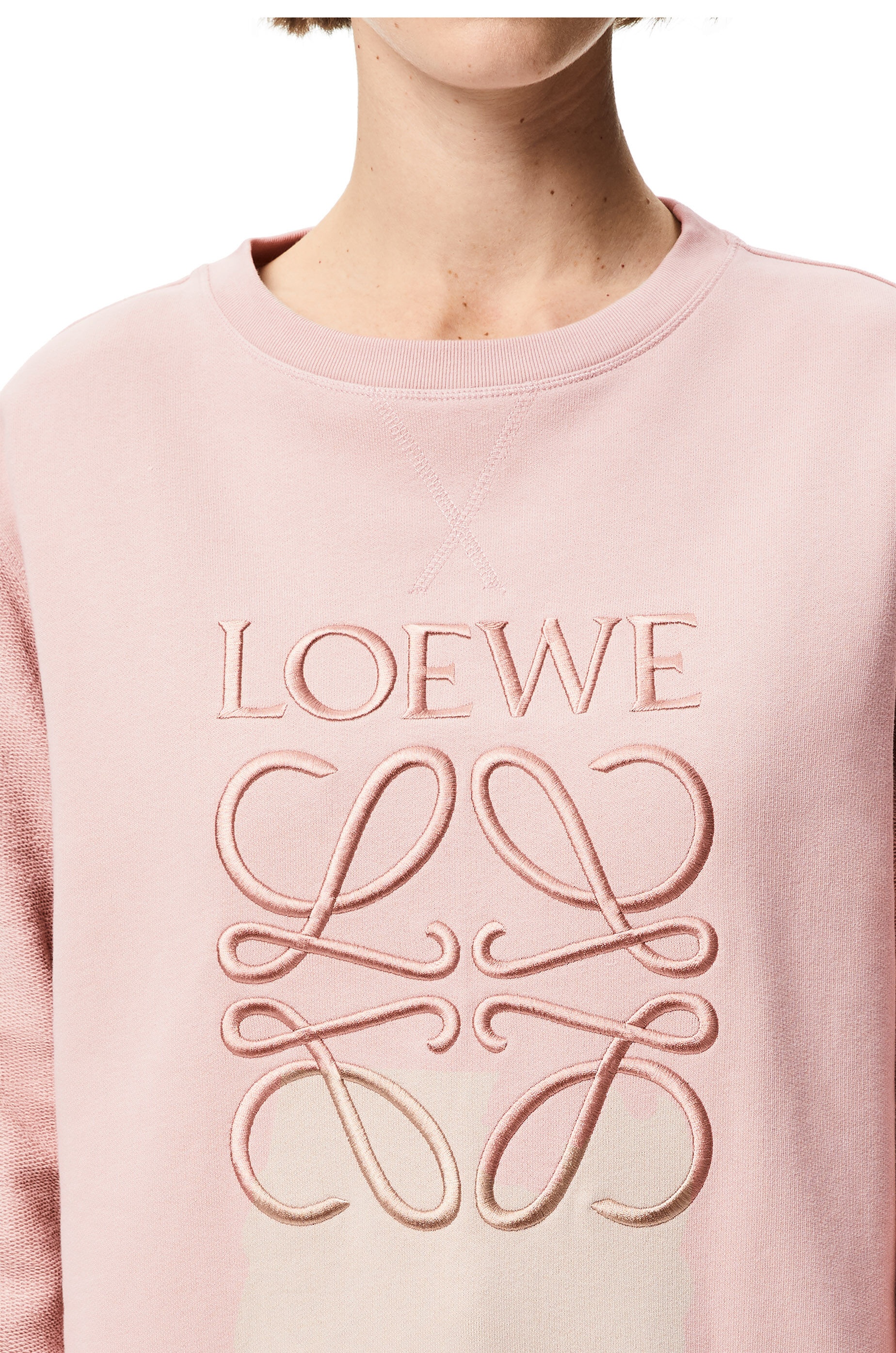 LOEWE anagram embroidered sweatshirt in cotton - 5