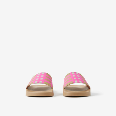 Burberry Check Print Slides outlook