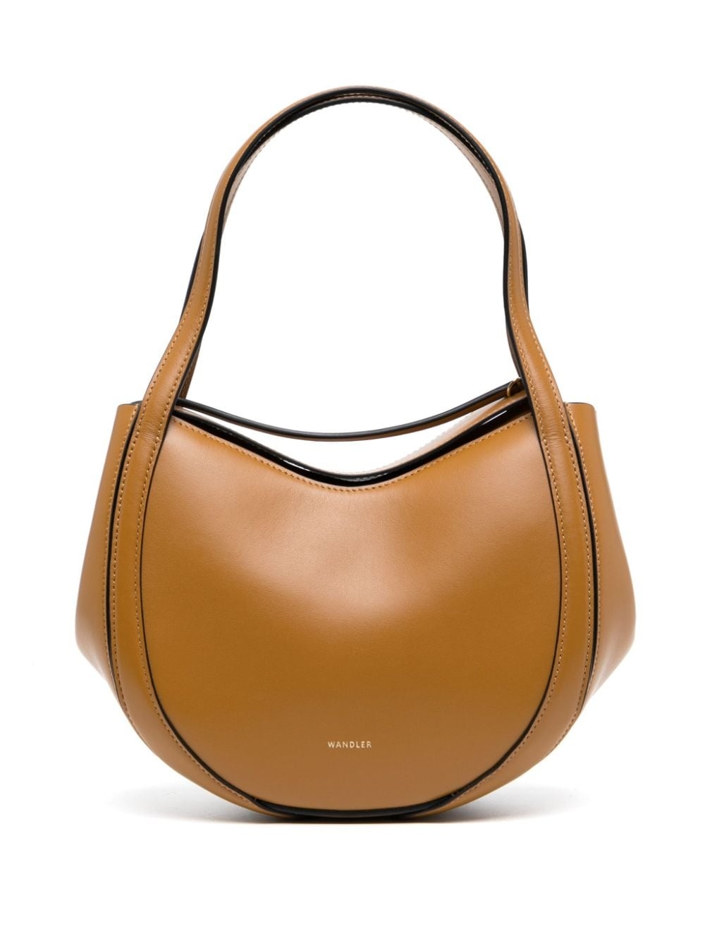 mini Lin leather tote bag - 1