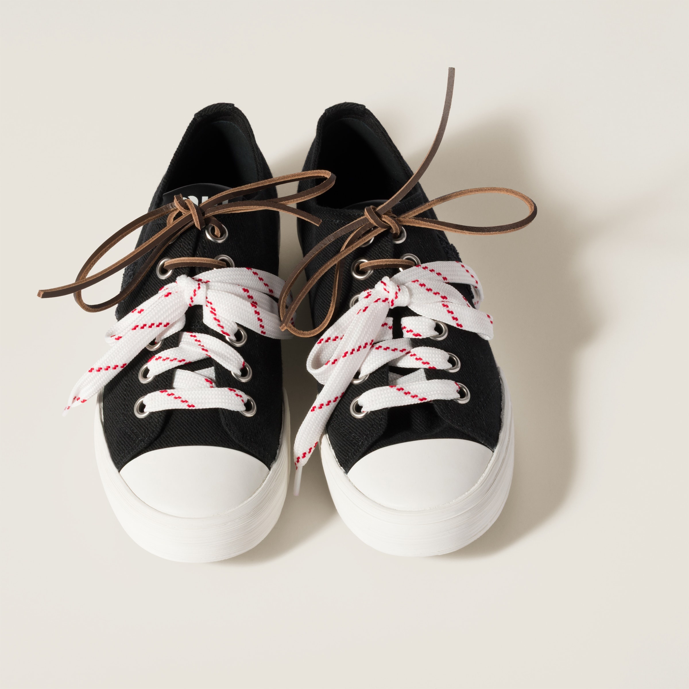 Miu Miu Washed denim sneakers | REVERSIBLE