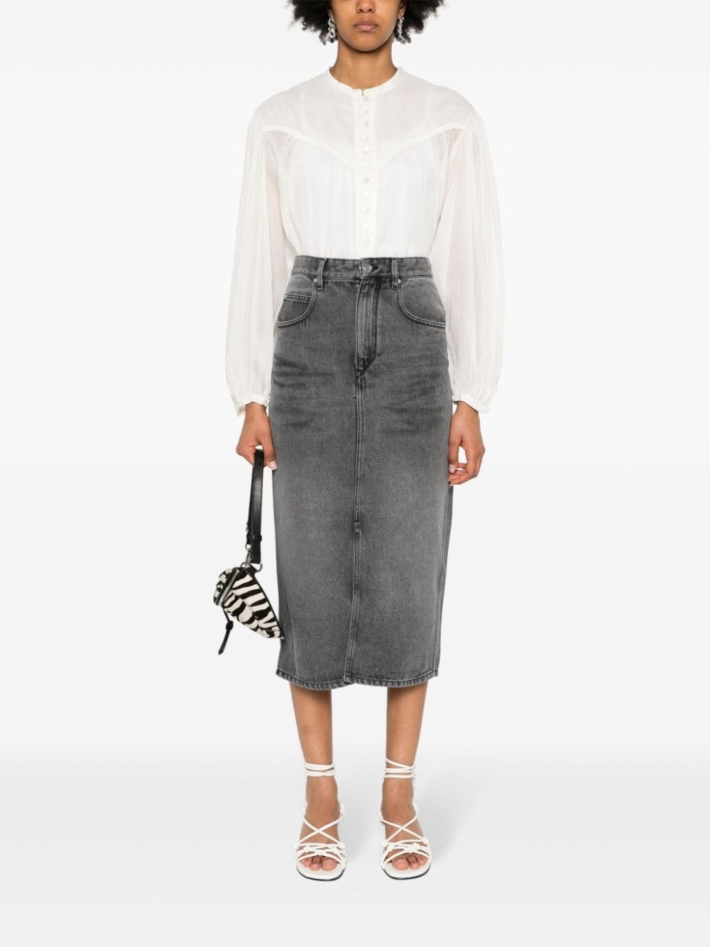 Tilauria denin midi skirt - 2