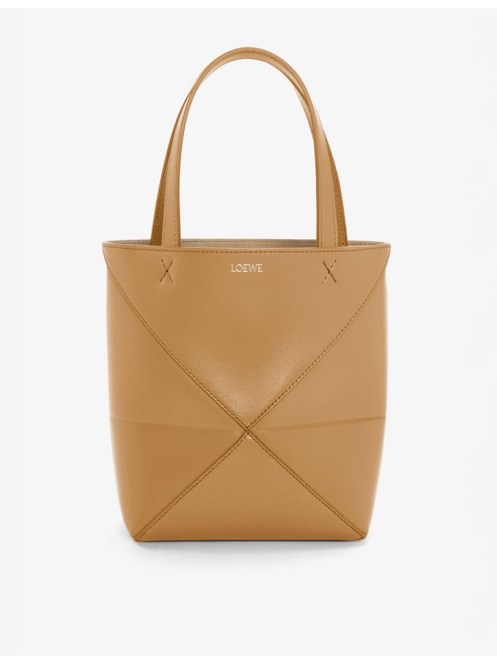 Puzzle Fold mini leather tote bag - 1