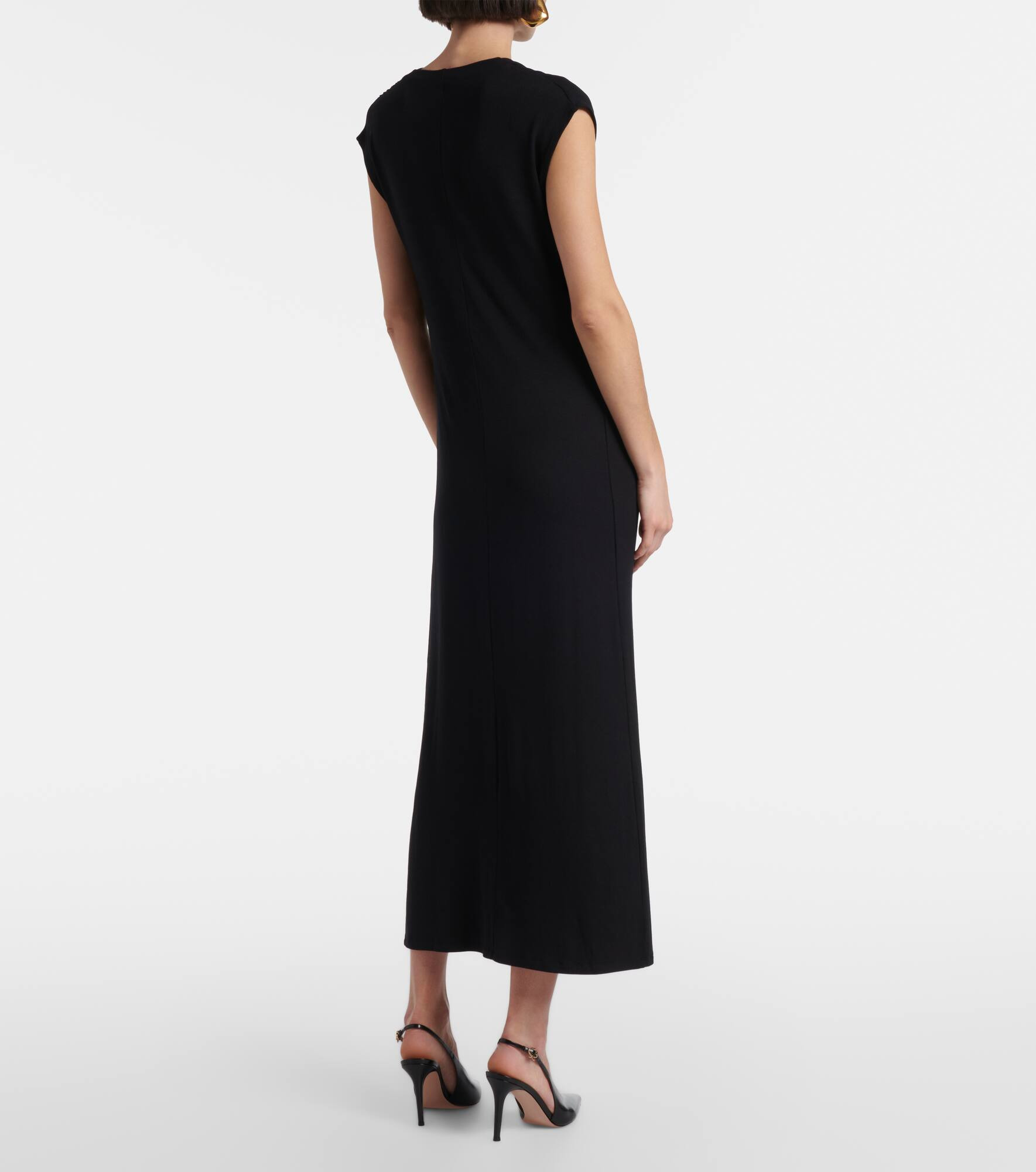 Sleeveless midi dress - 3