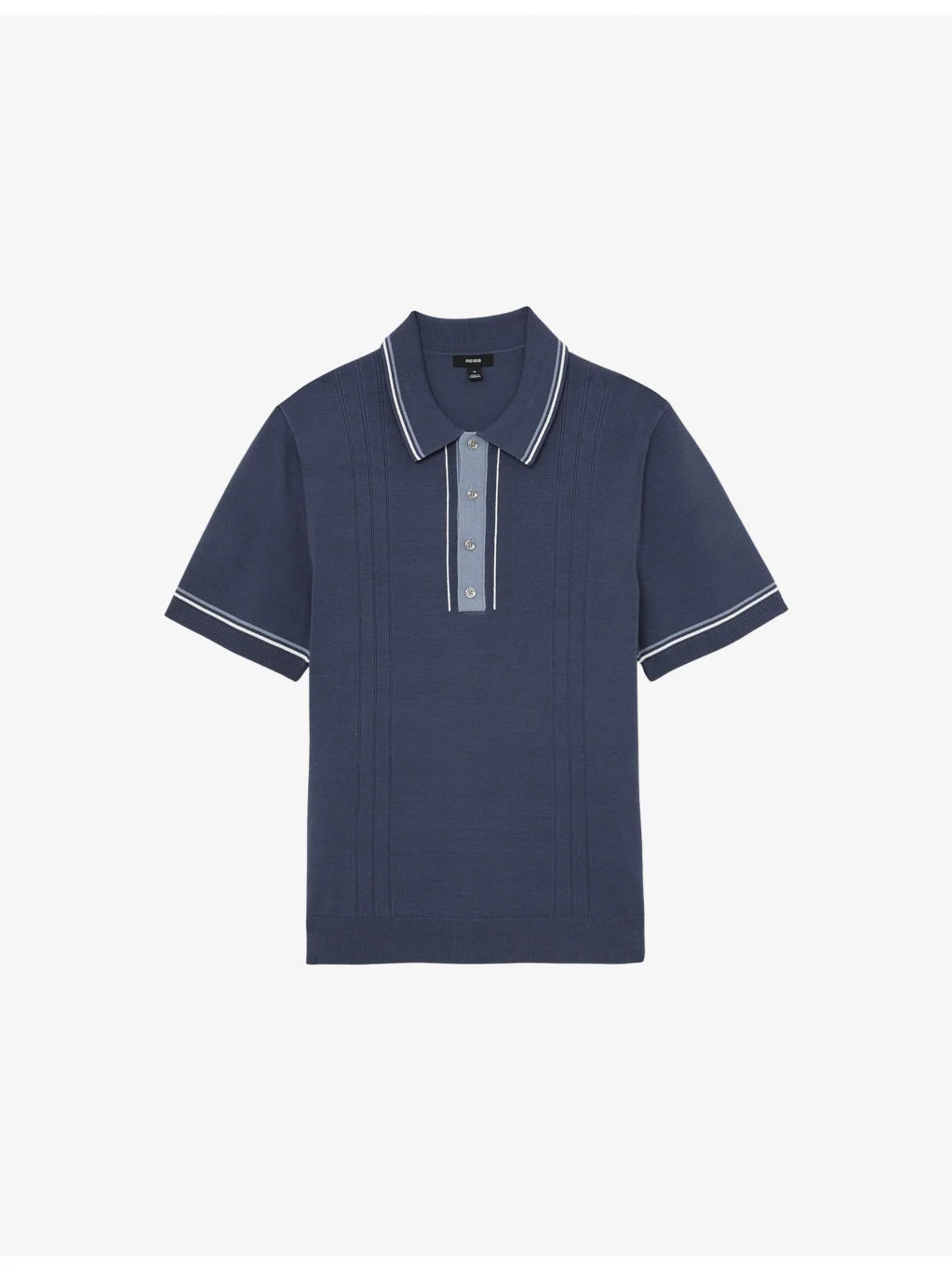 Rothwell Short-Sleeved Knitted Polo Shirt - 1