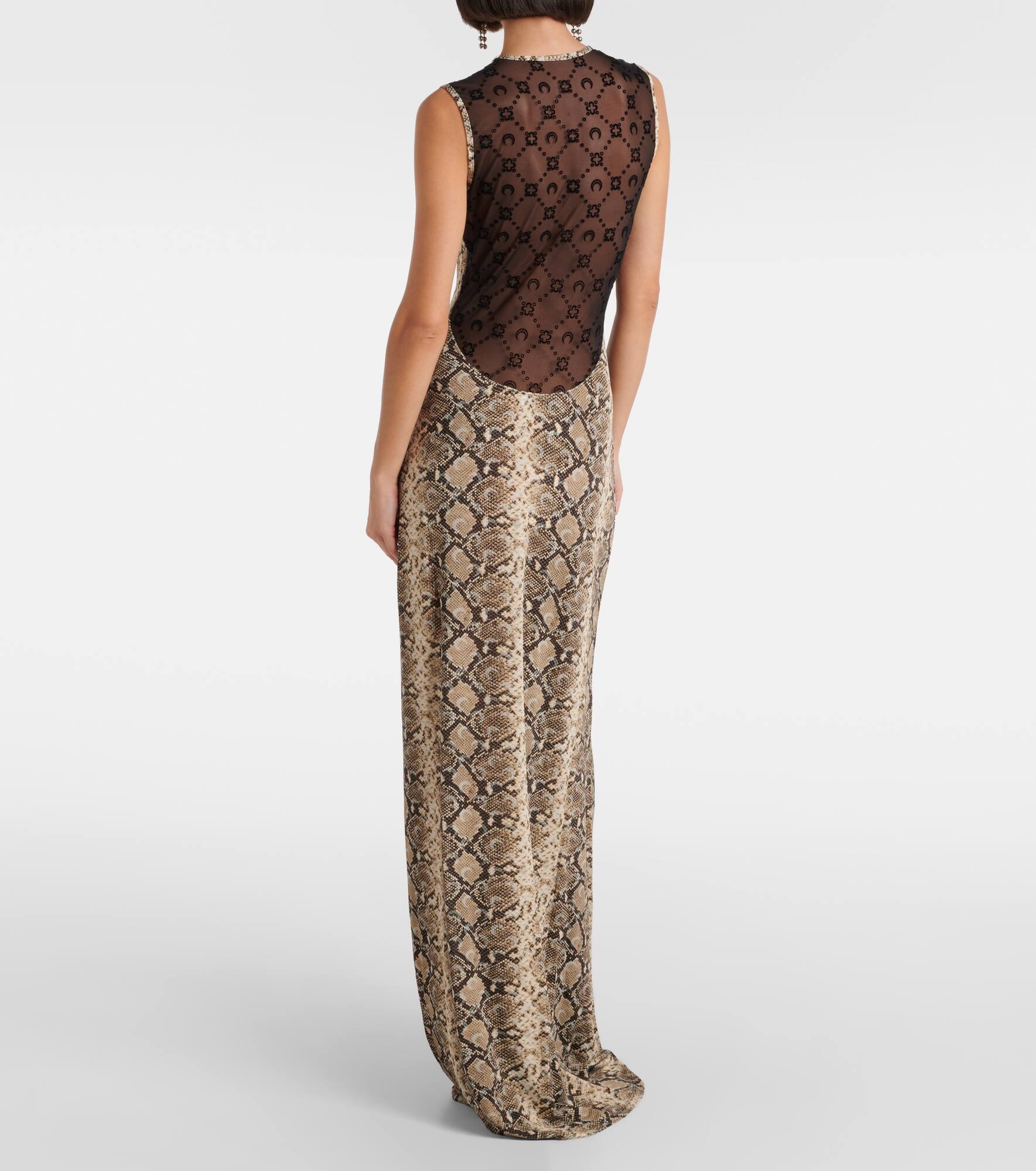 All Over Moon snake-print maxi dress - 3