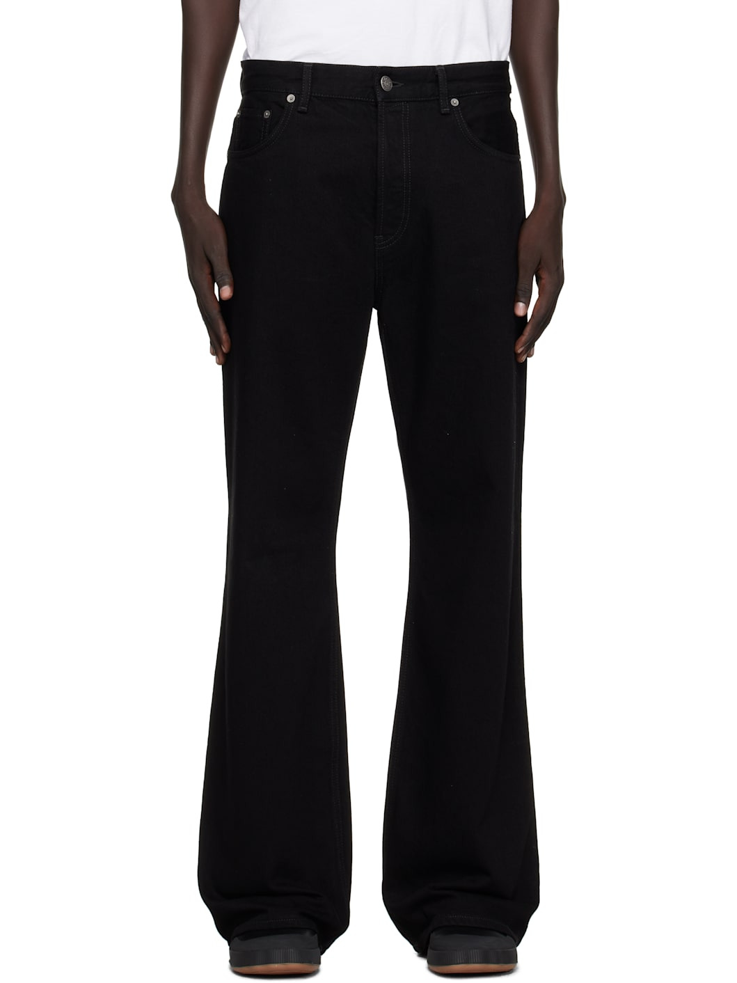Black Organic Cotton Jeans - 1