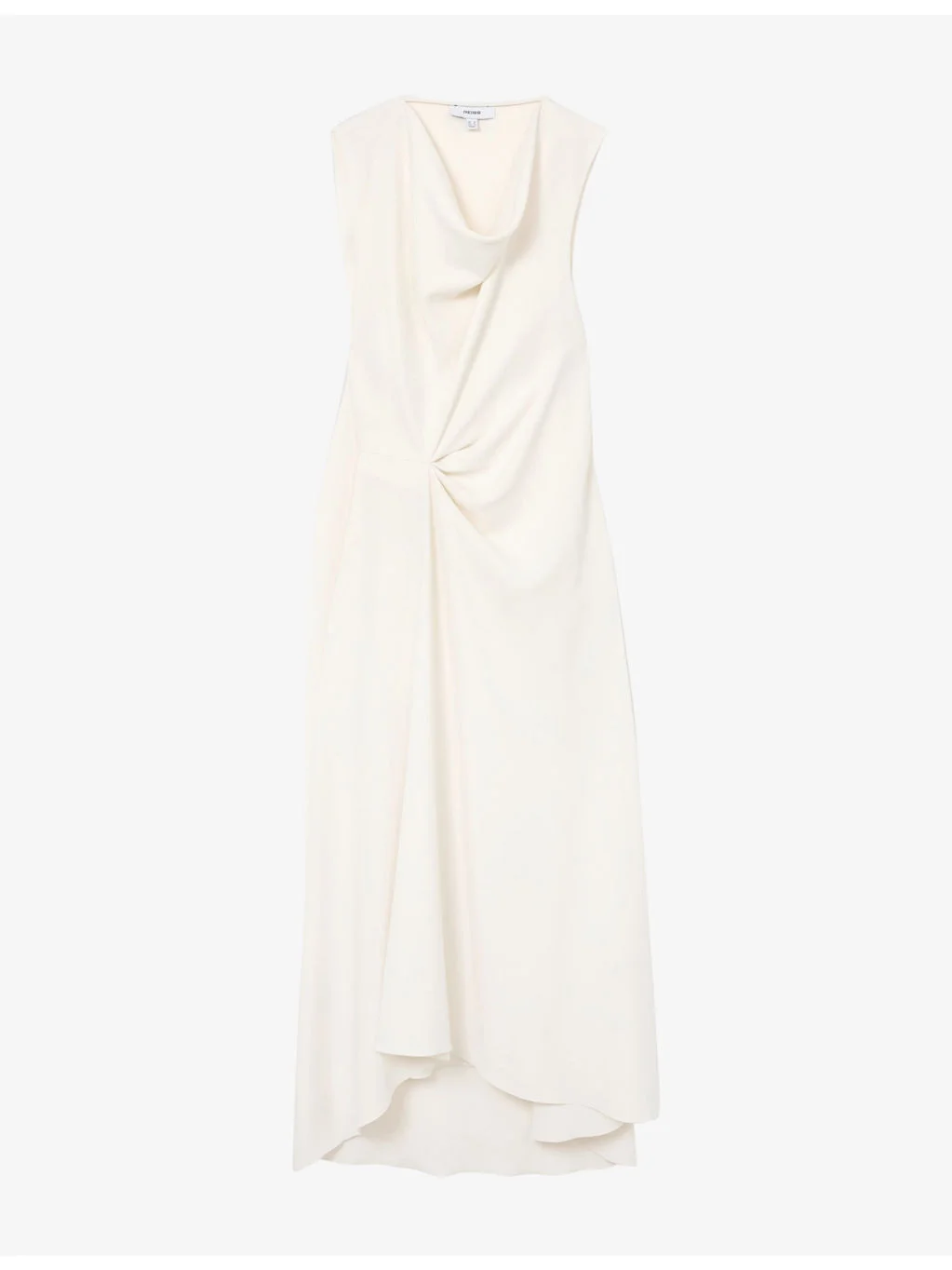 Dorota Draped Cowl-Neck Woven Midi Dress - 1