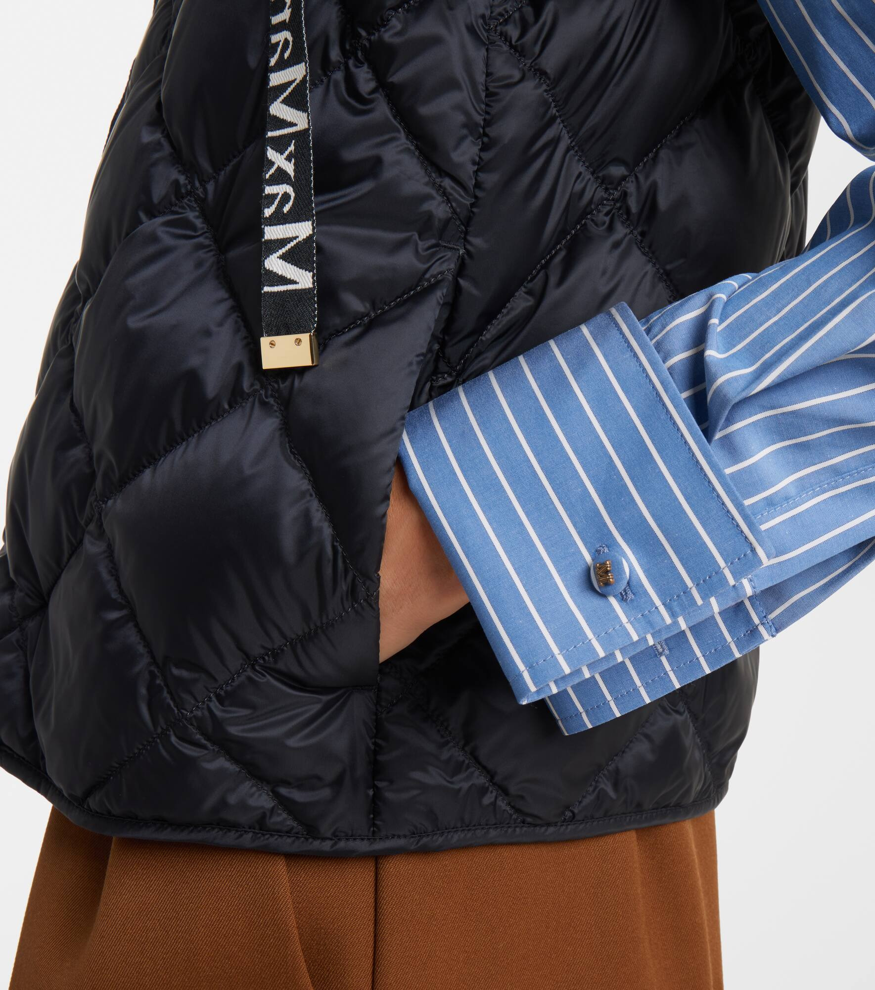 Tregic quilted zip-up vest - 5