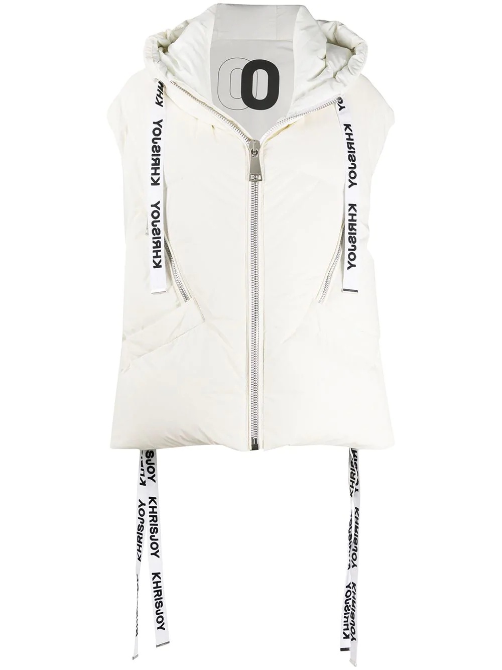 hooded padded gilet - 1