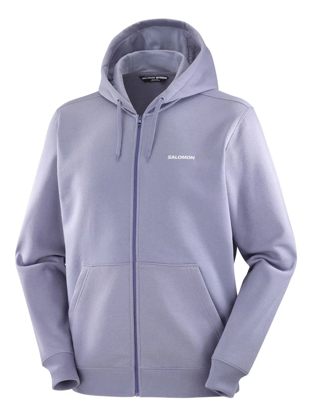 zip-up logo-detailed hoodie - 1