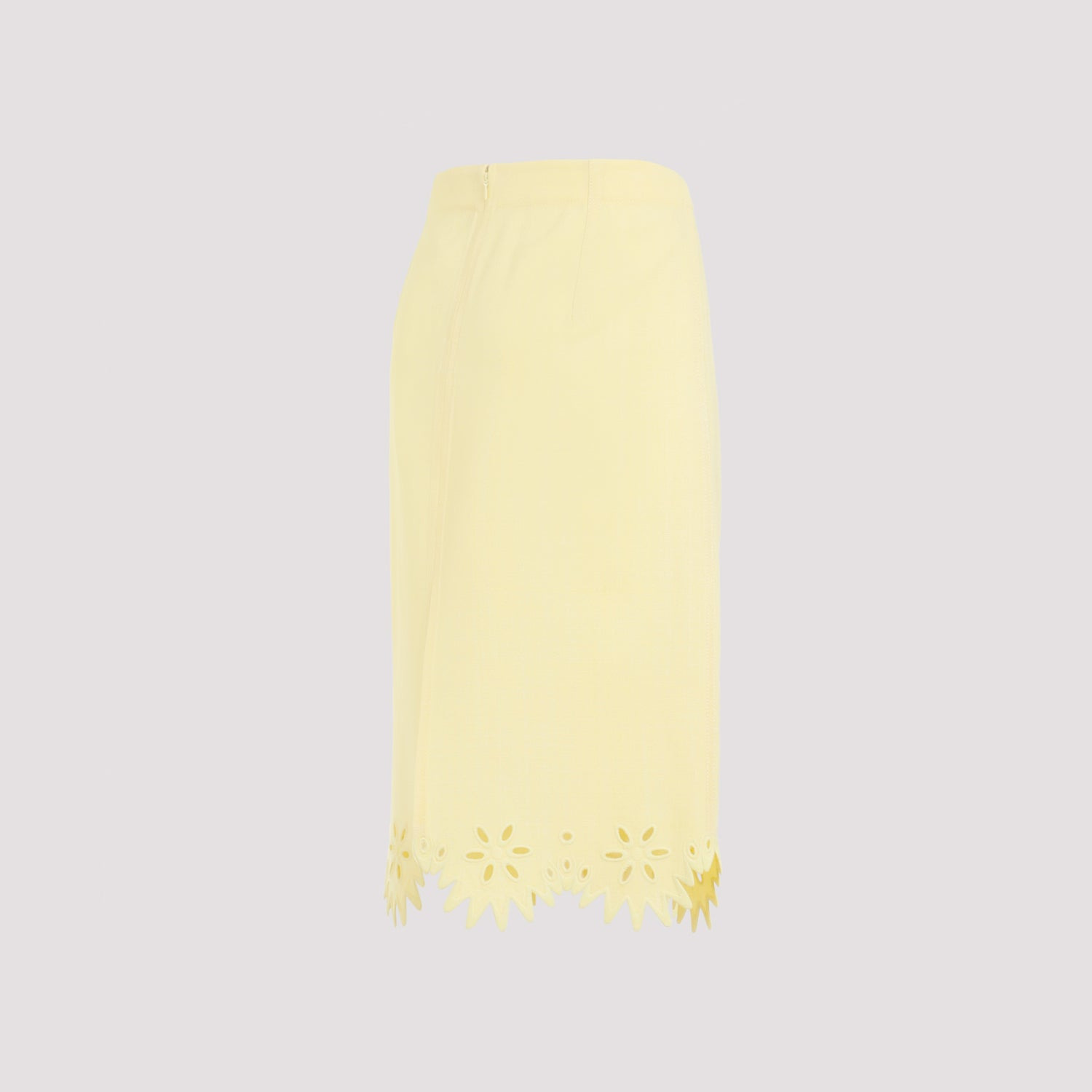 Bottega Veneta Grainy English Embroidery Midi Skirt Women - 3