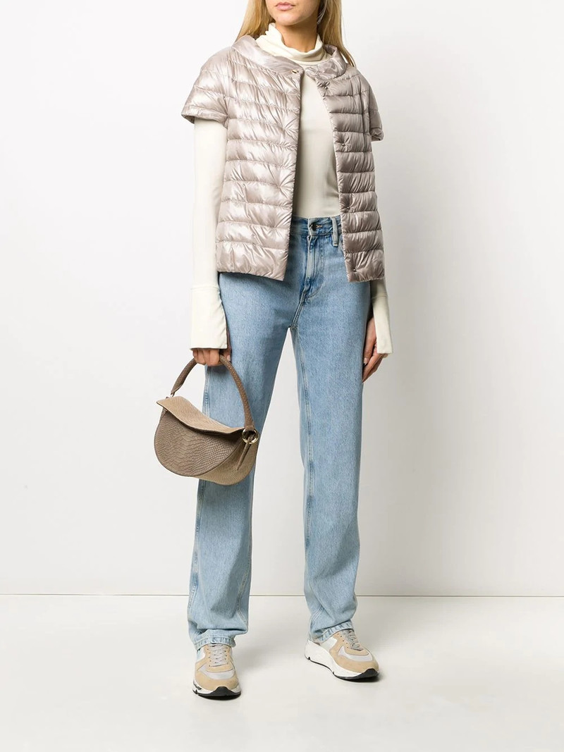 Herno short-sleeved puffer jacket outlook