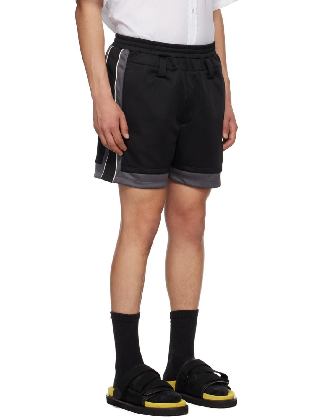 Black Track Shorts - 2