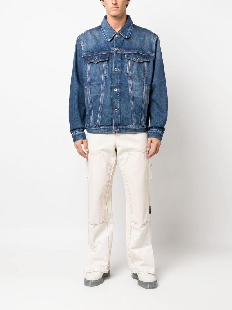 Off-White zip-embellishment denim jacket outlook