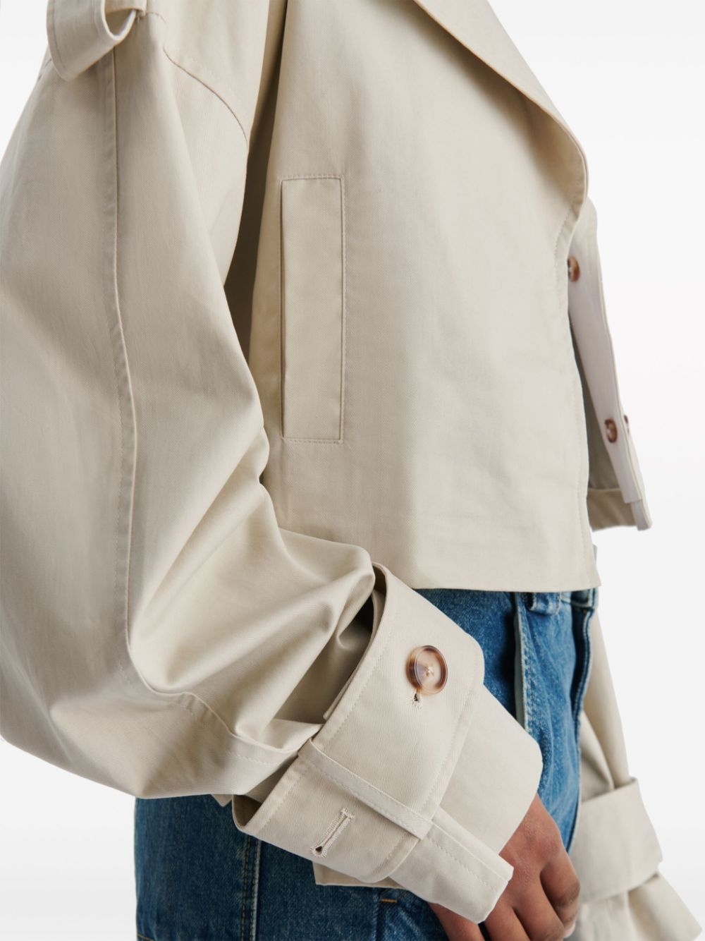 Gaia cropped trench coat - 4
