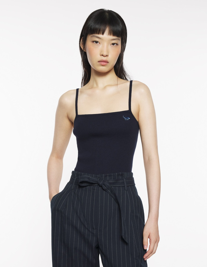 BABY FOX PATCH FINE RIB CROPPED 상단 3