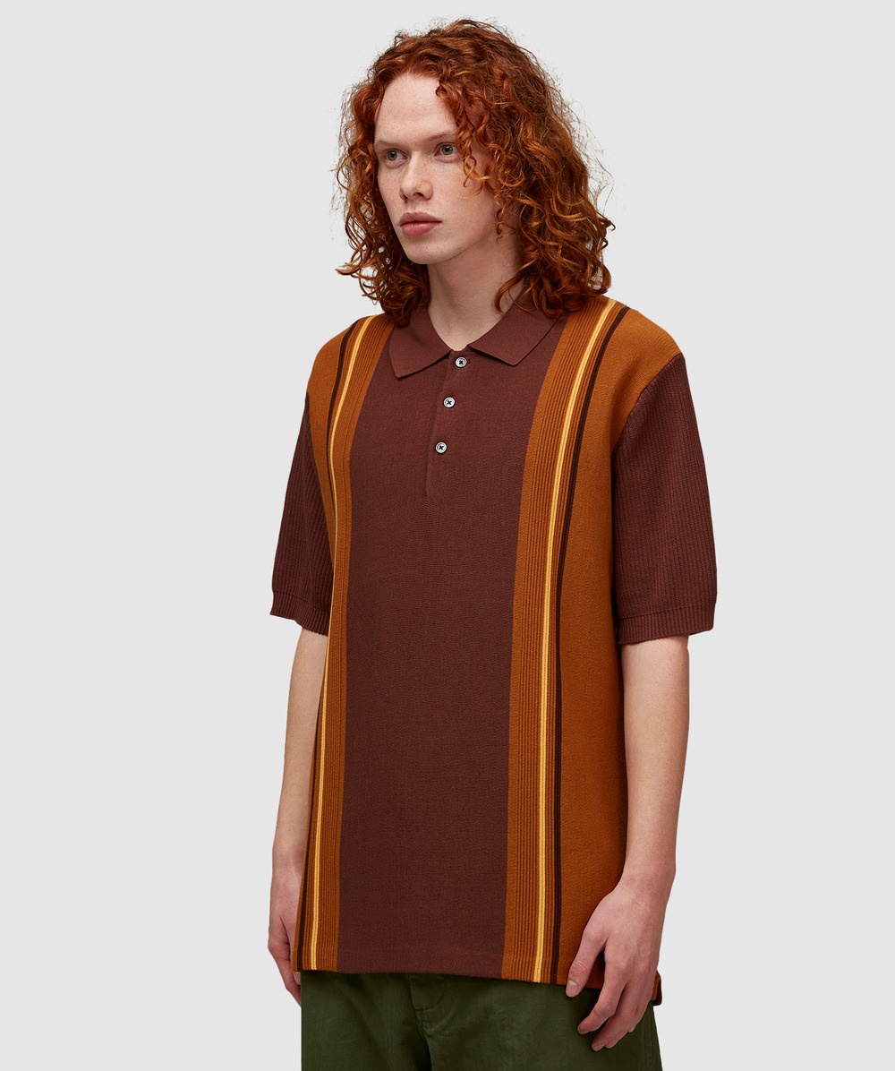 Knit stripe polo - 2