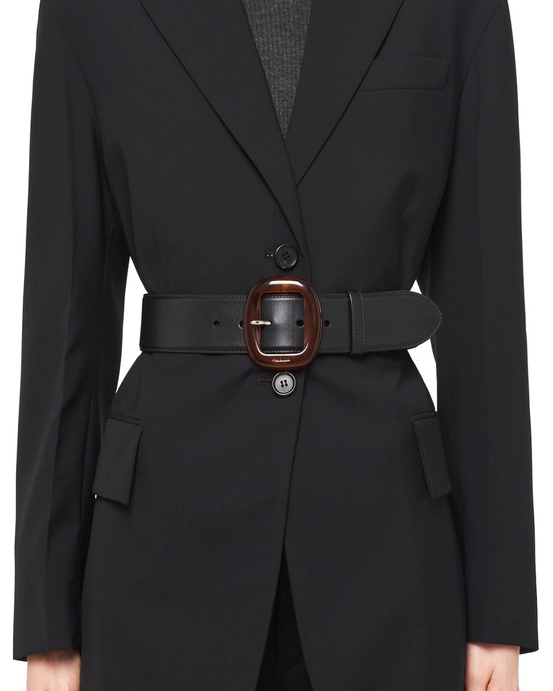 Prada Leather and Plexiglas belt outlook