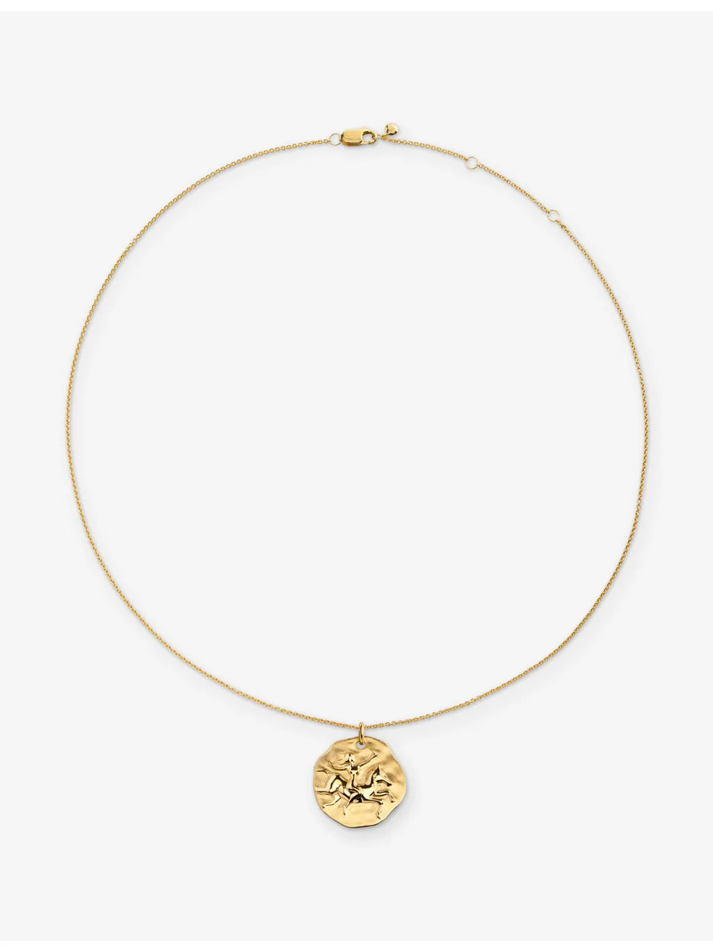 Sagittarius Zodiac 18ct Yellow Gold Vermeil Pendant Necklace - 1