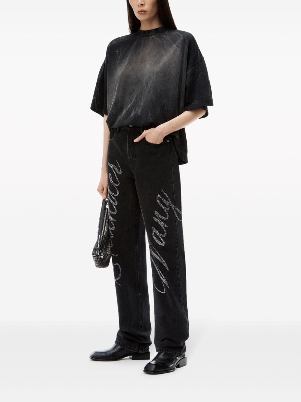 EZ logo-embellished jeans - 2