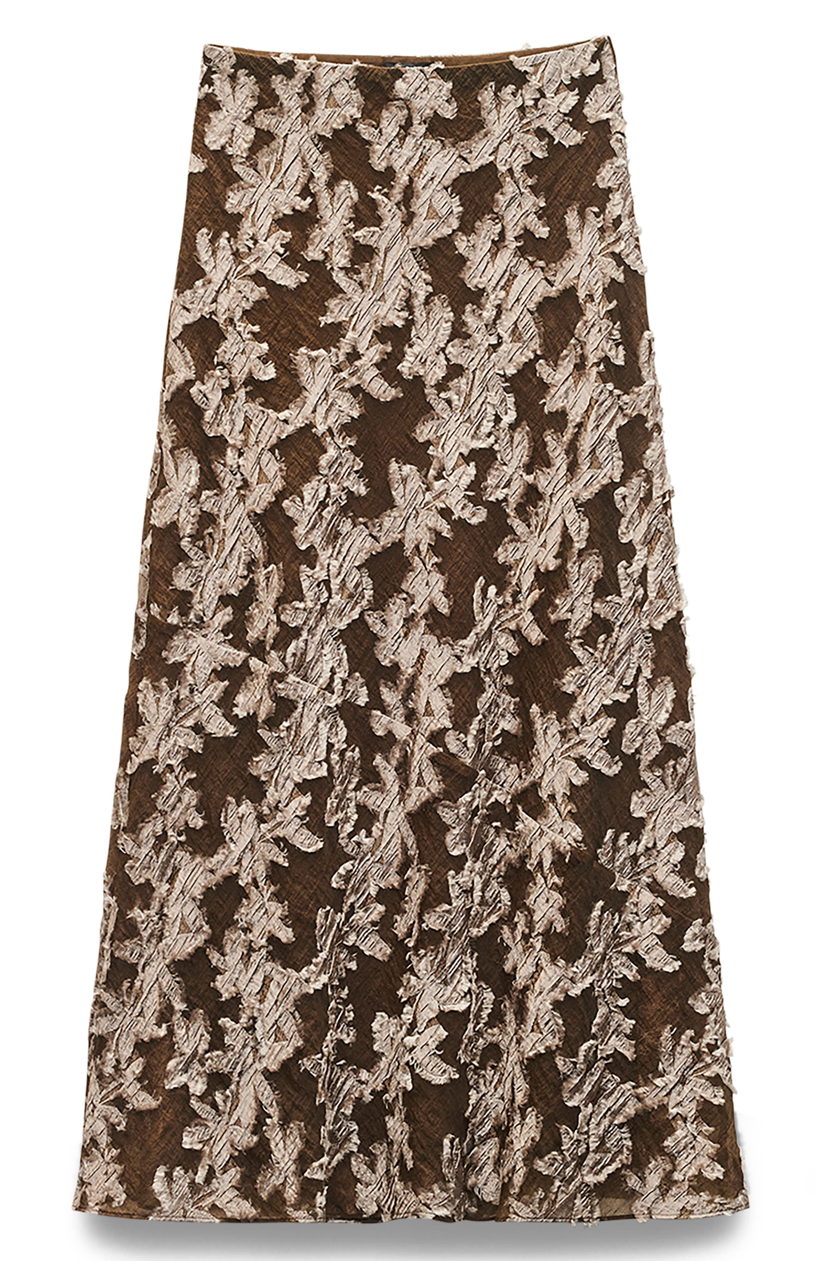 rag & bone Wren Print Maxi A-Line Skirt in Olive at Nordstrom - 4