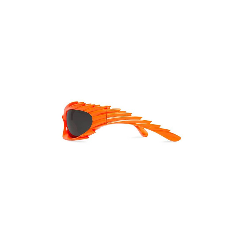 Spike Rectangle Sunglasses in Fluo Orange 3