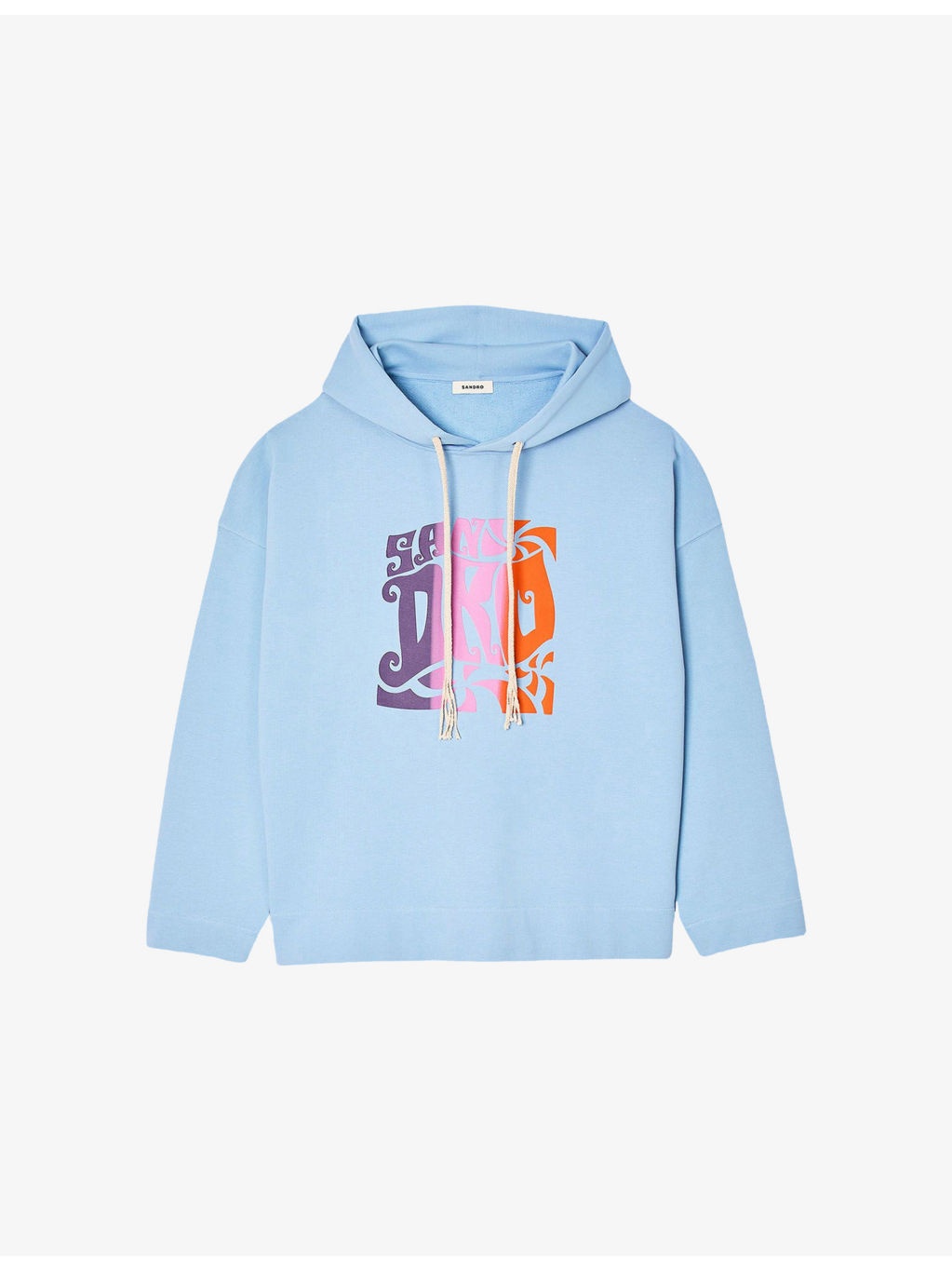 Logo-Print Relaxed-Fit Cotton Hoody - 1