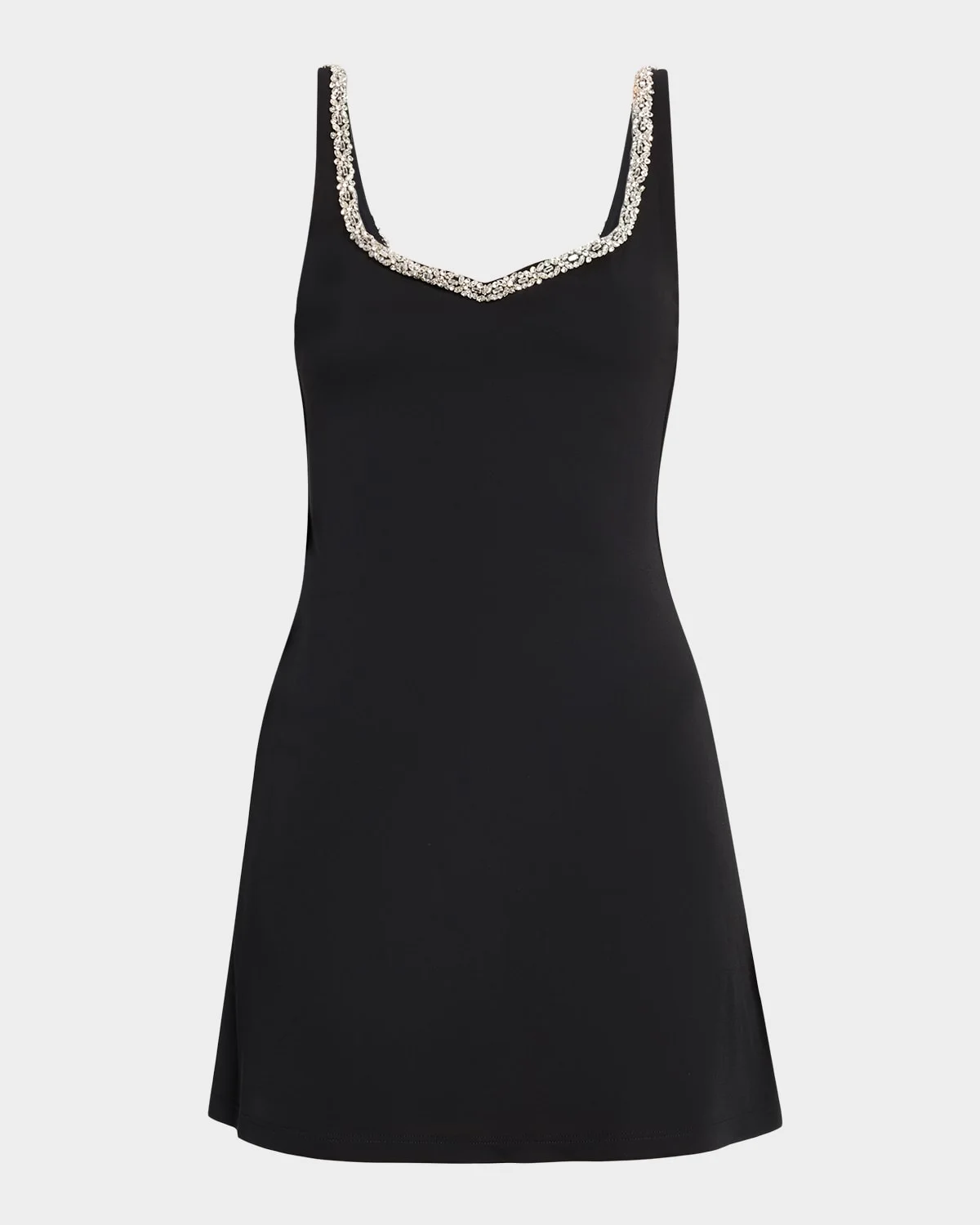 Eve Embellished-Trim Mini Dress - 1