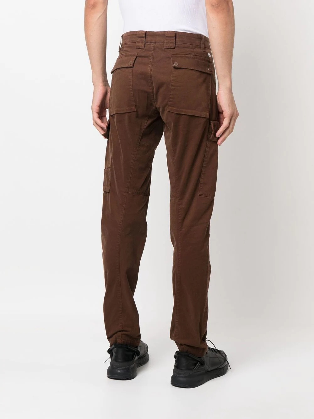 straight cargo-pocket trousers - 4