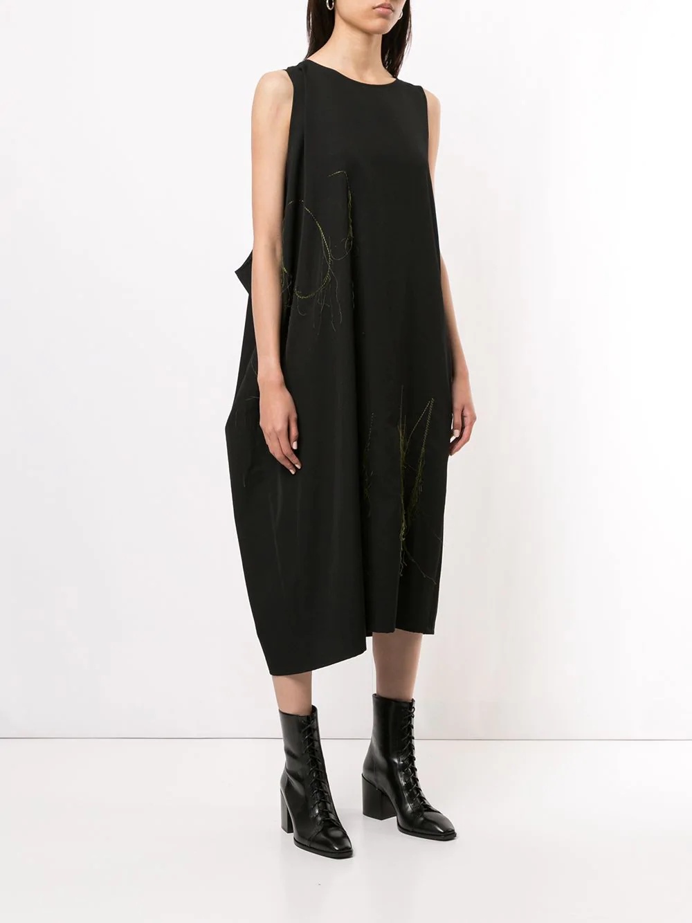 cocoon draped dress - 3