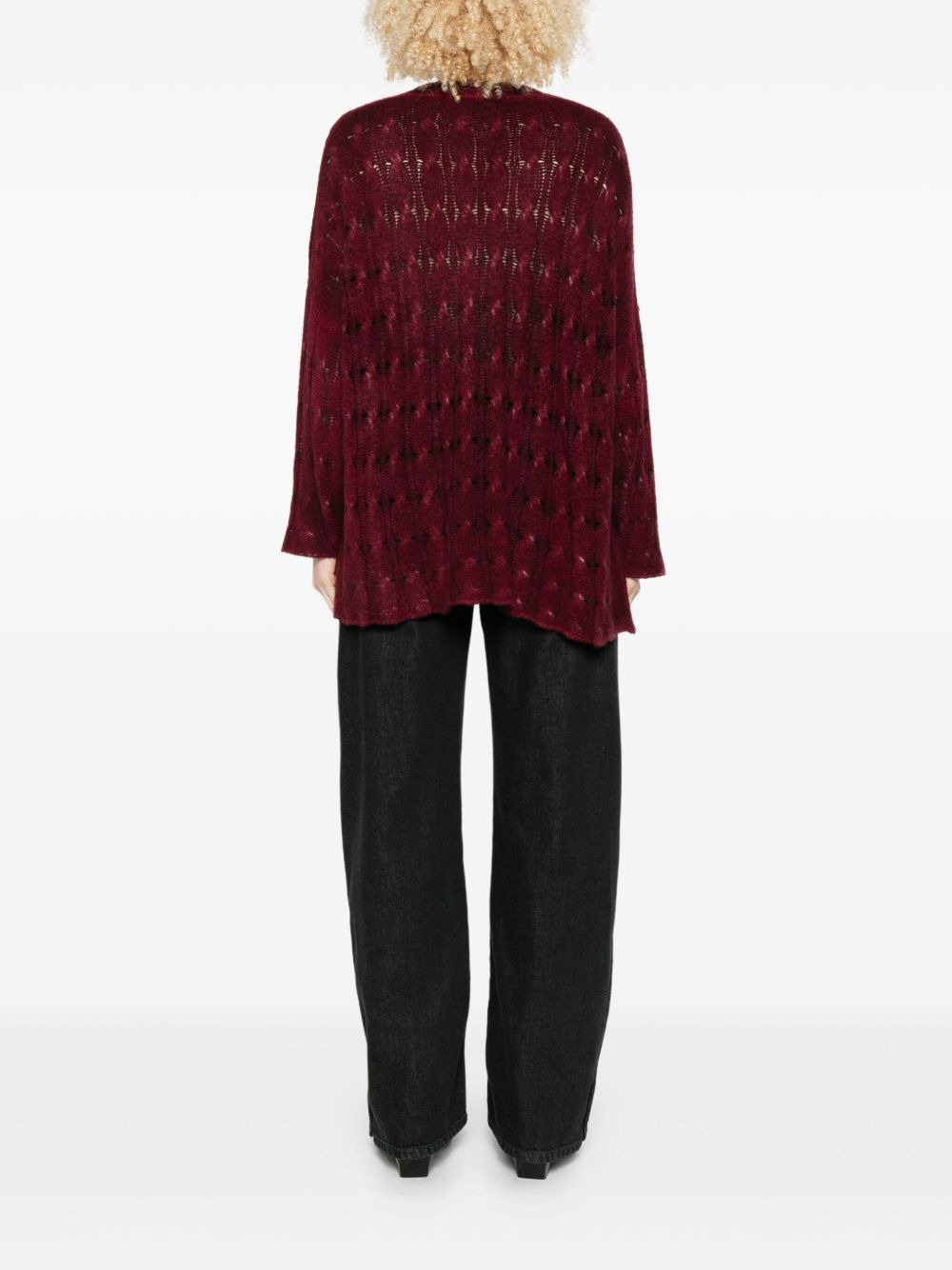 open-knit jumper - 3