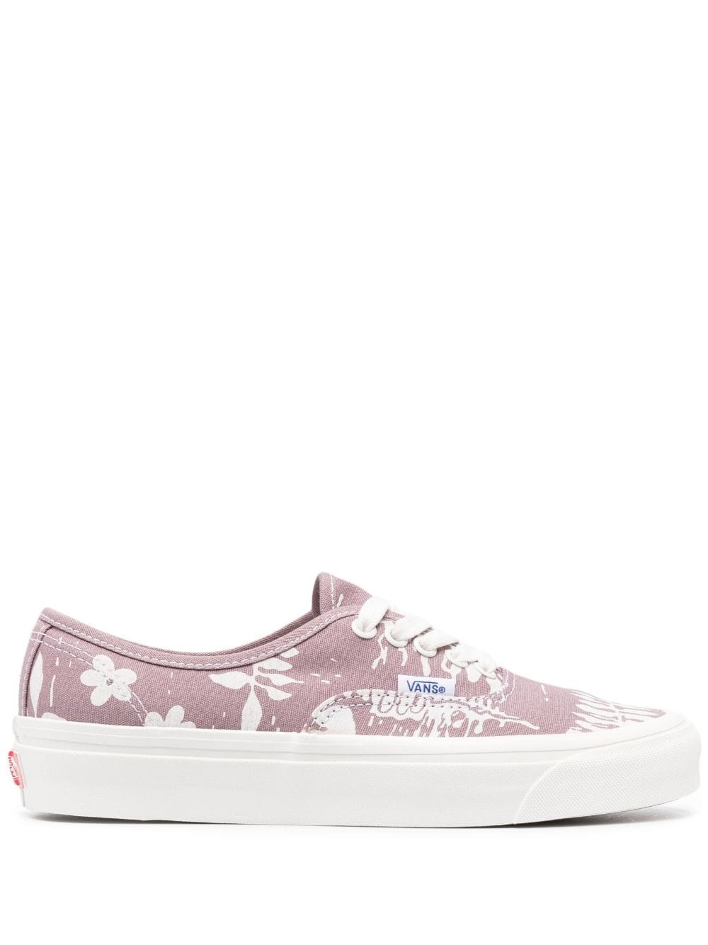 botanical-print low-top sneakers - 1