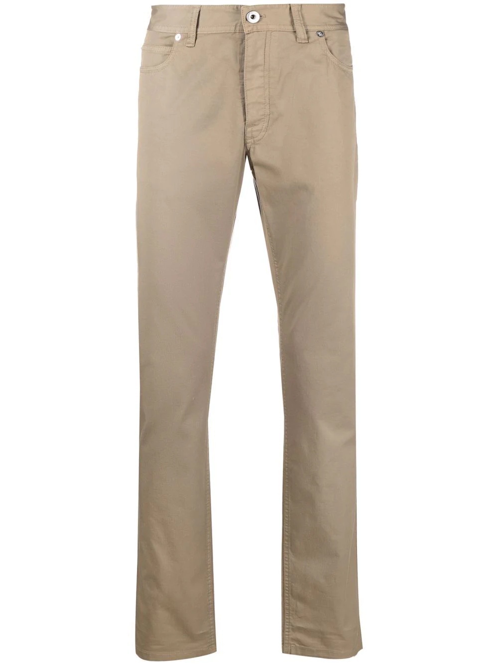 slim-cut chino trousers - 1